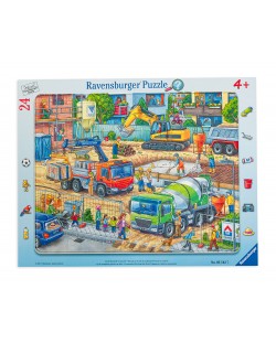 Puzzle Ravensburger de 24 piese - Something is going on on the construction site