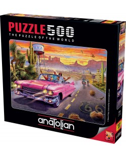 Puzzle Anatolian din 500 piese - Drumul 66