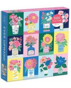 Puzzle Galison de 500 piese - Colaj de flori