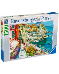 Puzzle Ravensburger de 1500 de piese - Romantism în Chinkue Terre