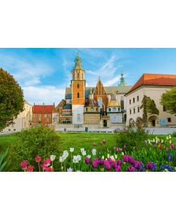Puzzle Castorland din 500 de piese - Castelul Regal Wawel, Cracovia, Polonia