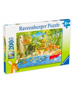 Puzzle Ravensburger de 200 piese - Prietenii din padure