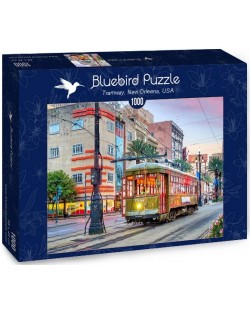 Puzzle Bluebird de 1000 piese -Tramway, New Orleans, USA