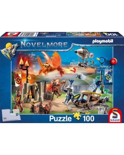 Puzzle Schmidt din 100 de piese - Arenă de turnire Playmobil