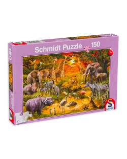 Puzzle Schmidt de 150 piese - Animale africane