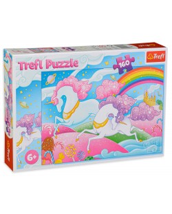 Puzzle Trefl de 160 piese - Unicorni in galop