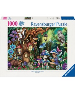 Puzzle Ravensburger din 1000 piese - În pădurea magică