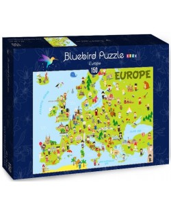 Puzzle Bluebird de 150 piese - Europe