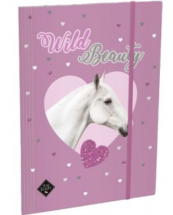 Dosar cu bandă elastică Lizzy Card Wild Beauty Purple - A4	