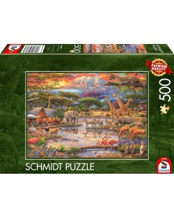 Puzzle Schmidt din 500 de piese - Paradisul de sub Muntele Kilimanjaro
