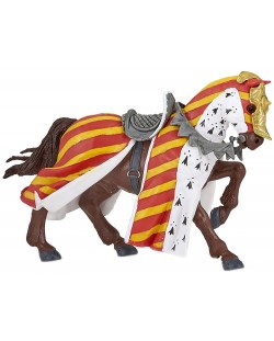 Figurina Papo The Medieval Era – Cal de cavaler pentru turnee