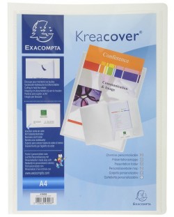 Mapa prezentare Exacompta - Keacover, PP, A4, alba