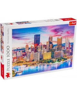 Puzzle Trefl din 1000 de piese - Pittsburgh, Pennsylvania