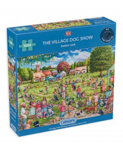 Puzzle Gibsons din 1000 de piese - Spectacol de câini