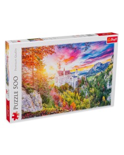 Puzzle Trefl din 500 de piese - Castelul Neuschwanstein, Germania