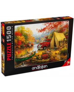 Puzzle Anatolian de 1500 piese - Camping cu prietenii, Chuck Pinson