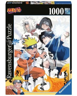 Puzzle Ravensburger  din 1000 de piese  - Naruto vs Sasuke