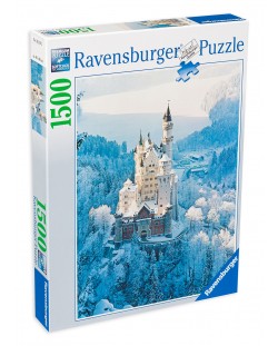 Puzzle Ravensburger de 1500 piese - Castelul Neuschwanstein iarna