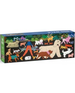 Puzzle de 1000 de piese Galison Panoramic - Plimbare cu caini