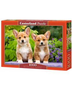 Puzzle Castorland de 1000 piese - Welsh Corgi Puppies