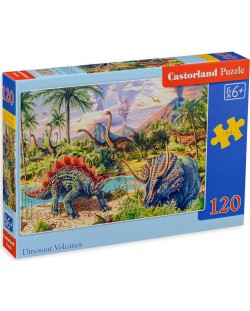 Puzzle Castorland de 120 piese - Dinosaur Volcanos