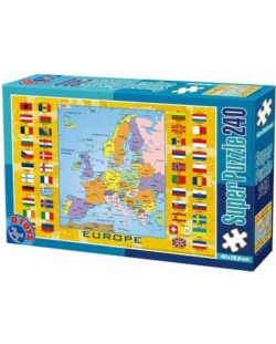 Puzzle D-Toys de 240 piese - Maps