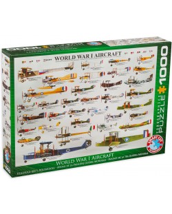 Puzzle Eurographics de 1000 piese –Avioane militare din Primul razboi mondial