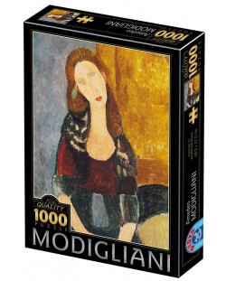 Puzzle D-Toys de 1000 piese - Portrait of Jeanne Hébuterne