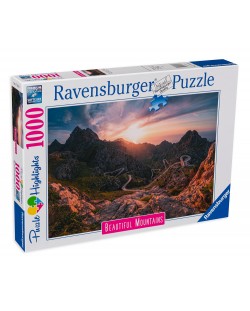 Puzzle Ravensburger cu 1000 de piese - Munți frumoși