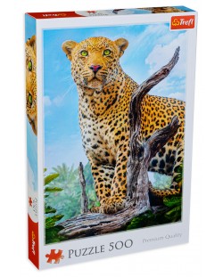 Puzzle Trefl de 500 piese - Leopard