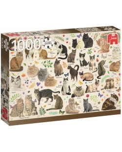 Puzzle Jumbo de 1000 piese - Pisici