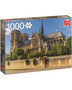Puzzle Jumbo de 1000 piese - Catedrala Notre-Dame, Paris