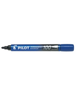 Marker permanent Pilot 100 - Albastru