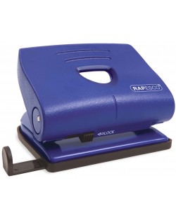 Perforator Rapesco - 820-P, pentru 22 file, albastru	