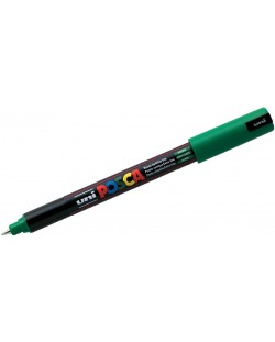 Marker permanent ultra fin Uni Posca - PC-1MR, 0,7 mm, verde