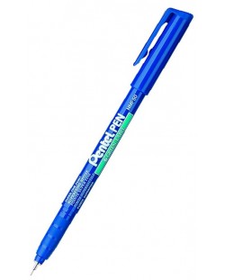 Marker permanent Pentel - NMF50, 0.6 mm, albastru