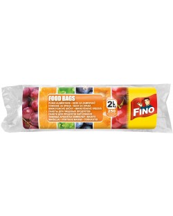 Pungi pentru alimente Fino - 2 L, 24 x 28 cm, 250 buc