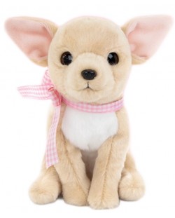 Jucărie de pluș Studio Pets - Câine Chihuahua cu panglică, Pinkey