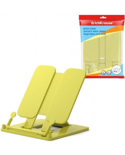 Suport pentru cărți din plastic Erich Krause - Neon Solid, galben