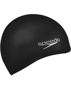 Șapcă de înot Speedo - Șapcă simplă din silicon turnat, negru