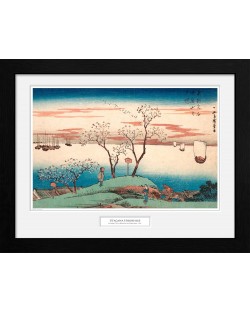 Poster cu ramă GB eye Art: Hiroshige - Cherry Blossom at Gotenya