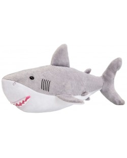 Jucărie de pluș Wild Planet - Mare rechin alb, 36 cm