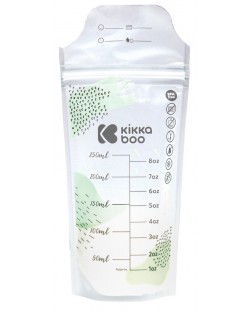 Pungi pentru depozitarea laptelui matern KikkaBoo - Lactty, 250 ml, 50 bucăți