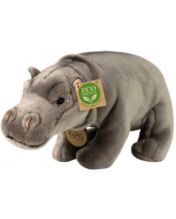 Jucărie de pluș Rappa Eco Friends - Hippo, în picioare, 30 cm