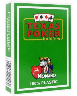 Carti de poker din plastic Texas Poker - verde deschis 