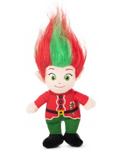 Jucărie de pluș Amek Toys - Troll de Crăciun cu baston, 26 cm
