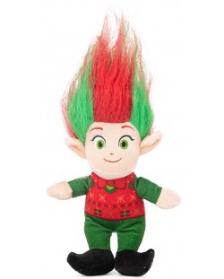 Jucărie de pluș Amek Toys - Troll de Crăciun cu papion, 26 cm