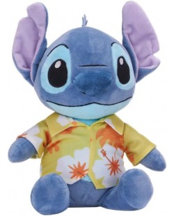 Jucărie de pluș  Disney - Stitch cu o cămașă hawaiană galbenă, 30 cm