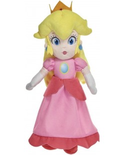 Figurină de pluș Nintendo Games: Super Mario Bros. - Princess Peach, 25 cm