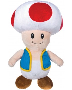 Figurină de pluș Nintendo Games: Super Mario Bros. - Toad, 25 cm